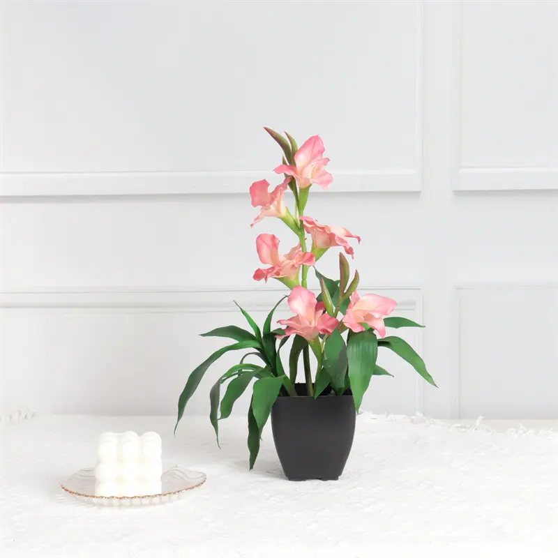 Non-Fading PVC Ginger Flower Bonsai