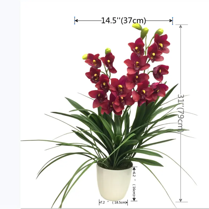 Factory Direct High-Quality Simulated Cymbidium Bonsai