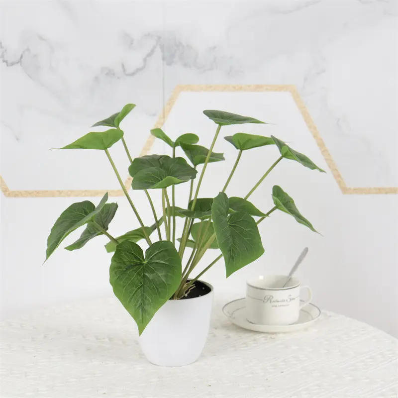 high simulation anthurium leaf bonsai1 (2)efj
