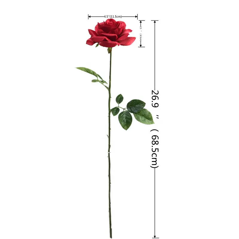 Premium Faux Roses: Factory Quality, Velvety Texture