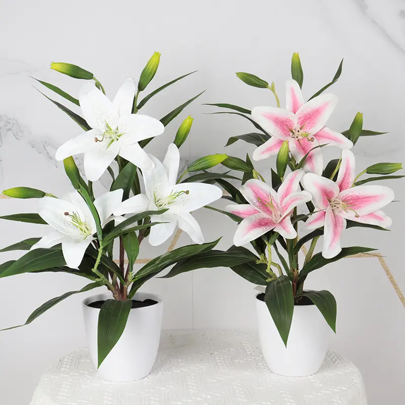 High Quality Simulation Flower Tiger Orchid Bonsai Original Head Factory