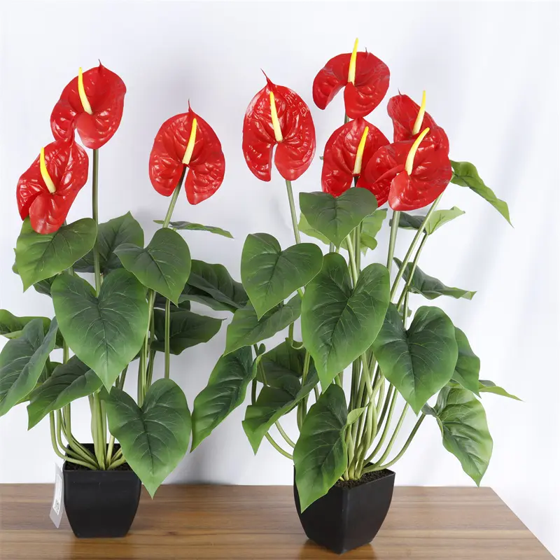 Factory-Made Anthurium Bonsai: High Simulation, Waterproof, ODM Available