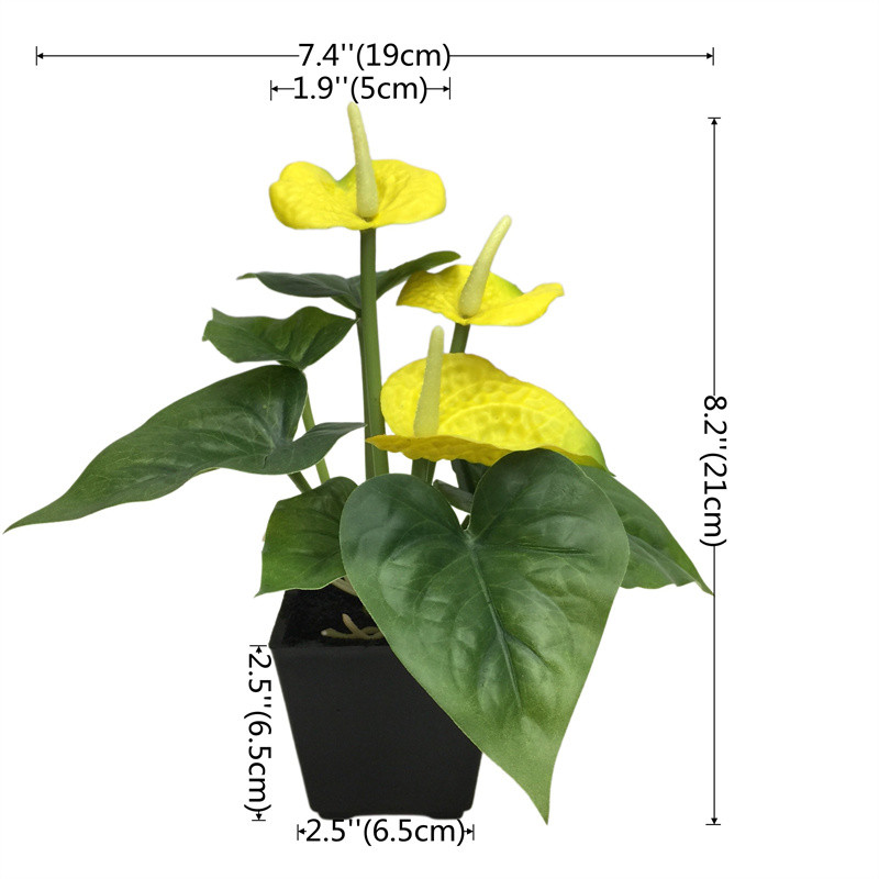 Factory-Made Anthurium Bonsai: High Simulation, Waterproof, ODM Available